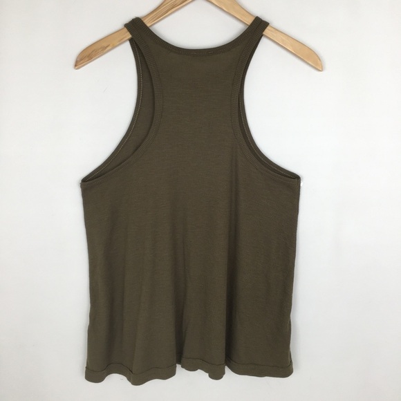 Intimately Free People Flowy Tank Top Ribbed High Neck Racer Back Trapeze Size S - Picture 13 of 13